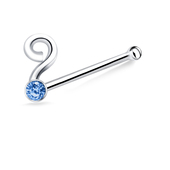 Question Mark Silver Bone Nose Stud NSKD-664